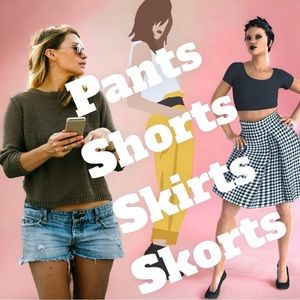 Ladies Pants Shorts Skirts Skorts
